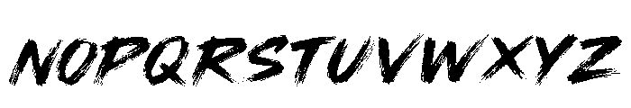 Nelyx Brush Font LOWERCASE
