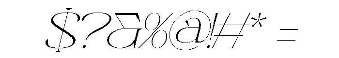 Neo Joel Italic Font OTHER CHARS