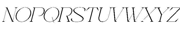 Neo Joel Italic Font UPPERCASE