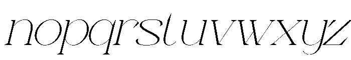 Neo Joel Italic Font LOWERCASE