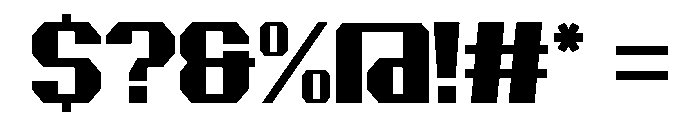 Neon Grudge Regular Font OTHER CHARS