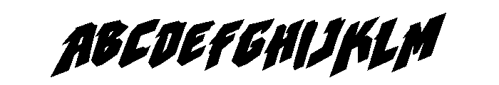 Neon Havoc Font UPPERCASE