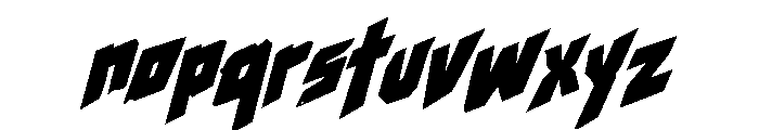 Neon Havoc Font LOWERCASE