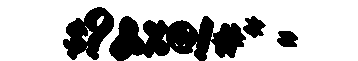 Neon Parade Shadow Font OTHER CHARS