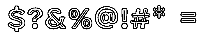Neon Smash Font OTHER CHARS