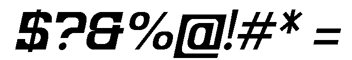 Nerlios Italic Font OTHER CHARS