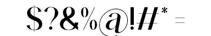 Nerona Regular Font OTHER CHARS