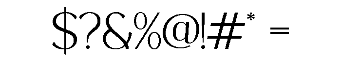 Nerova-Regular Font OTHER CHARS
