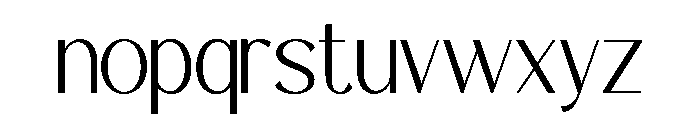 Nerova-Regular Font LOWERCASE