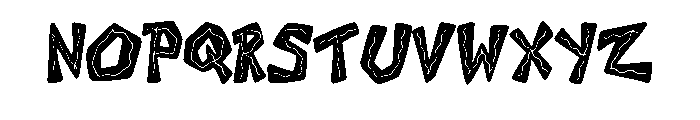 Nervous Angles By Squee Regular Font UPPERCASE