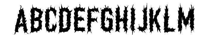 Nether Black Regular Font UPPERCASE