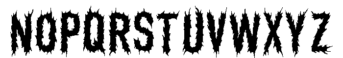 Nether Black Regular Font UPPERCASE