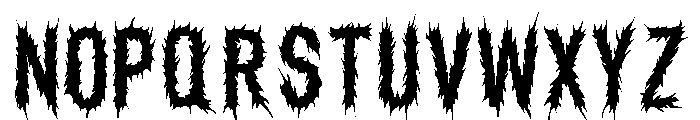 Nether Black Regular Font LOWERCASE