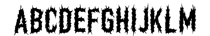 NetherBlack-Regular Font UPPERCASE