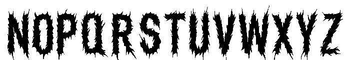 NetherBlack-Regular Font LOWERCASE