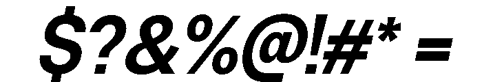 Neue Celso Bold Italic Font OTHER CHARS