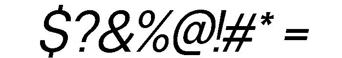 Neue Celso Italic Font OTHER CHARS