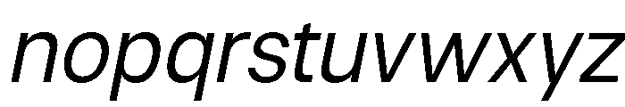 Neue Celso Italic Font LOWERCASE