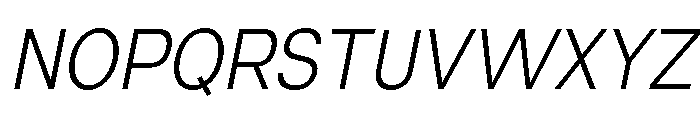 Neue Celso Light Italic Font UPPERCASE