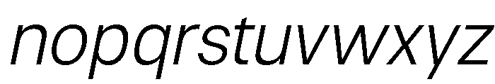 Neue Celso Light Italic Font LOWERCASE