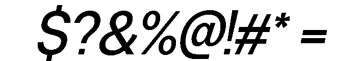 Neue Celso Medium Italic Font OTHER CHARS