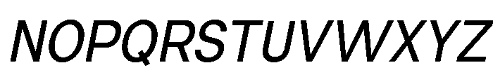 Neue Celso Medium Italic Font UPPERCASE