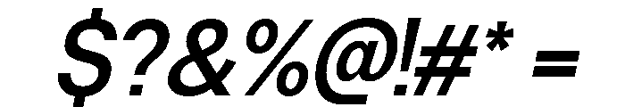 Neue Celso Semi Bold Italic Font OTHER CHARS