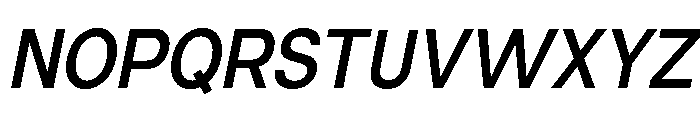 Neue Celso Semi Bold Italic Font UPPERCASE