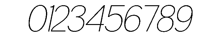 Neue Celso Thin Italic Font OTHER CHARS