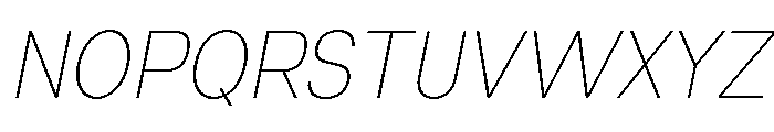 Neue Celso Thin Italic Font UPPERCASE