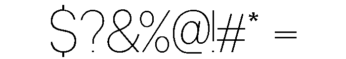 Neue Celso Thin Font OTHER CHARS