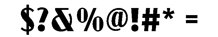 Neuford-Bold Font OTHER CHARS