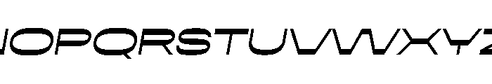 Neustar Reverse Italic Regular Font UPPERCASE