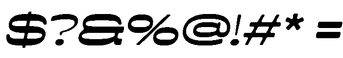 Neustar Reverse Rounded Italic Font OTHER CHARS