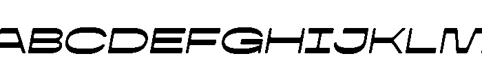 Neustar Reverse Rounded Italic Font UPPERCASE