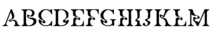 Nevalisa Font UPPERCASE