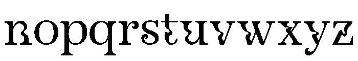 Nevalisa Font LOWERCASE