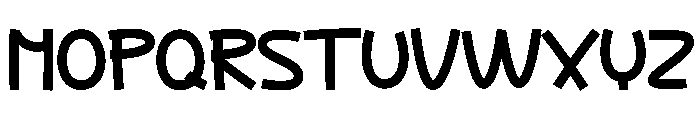 Never Smash Font UPPERCASE