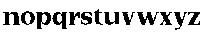 New Bight Black Semi Expanded Font LOWERCASE