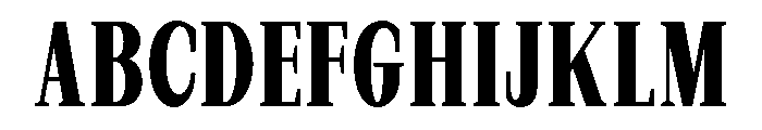 New Bight Bold Condensed Font UPPERCASE