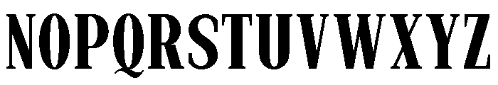 New Bight Bold Condensed Font UPPERCASE