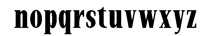 New Bight Bold Condensed Font LOWERCASE