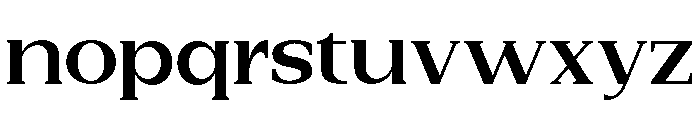 New Bight Bold Expanded Font LOWERCASE