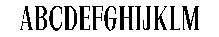 New Bight Condensed Font UPPERCASE