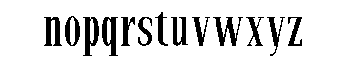 New Bight Condensed Font LOWERCASE