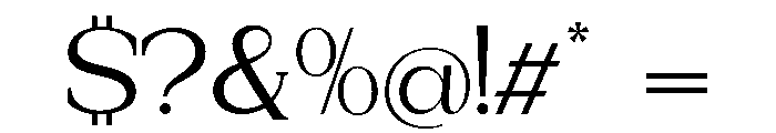 New Bight Expanded Font OTHER CHARS