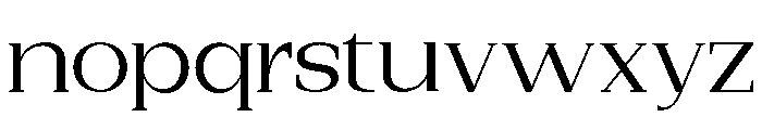 New Bight Expanded Font LOWERCASE