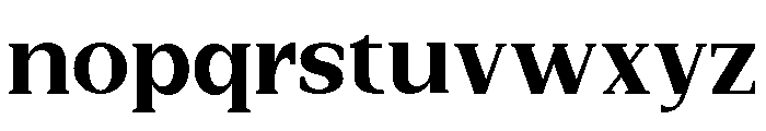 New Bight ExtBd SemExp Font LOWERCASE