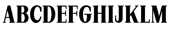 New Bight ExtBd SemiCond Font UPPERCASE
