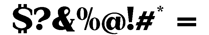 New Bight ExtBlk SemExp Font OTHER CHARS
